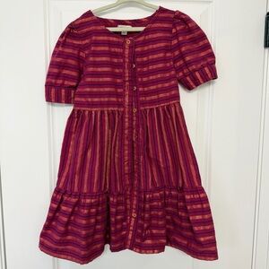 Nanette Lepore Pink and Purple Striped Kids summer Dress